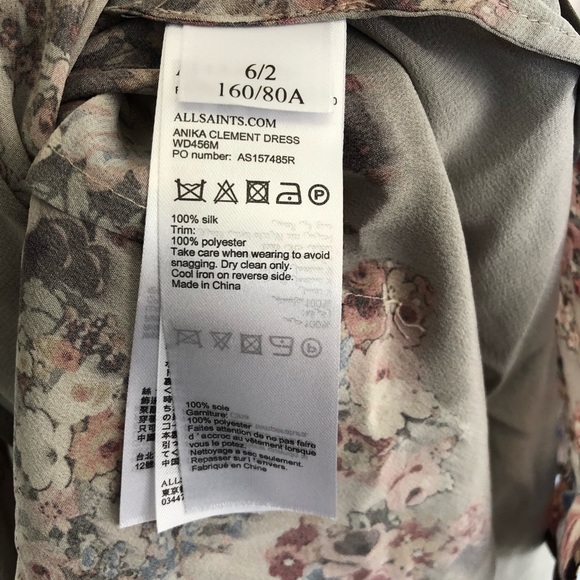 AllSaints silk dress NWT - Picture 6 of 7